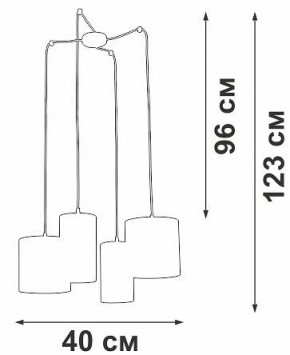 Подвесная люстра Vitaluce V3089 V3089-1/4S в Югорске - yugorsk.mebel24.online | фото 5