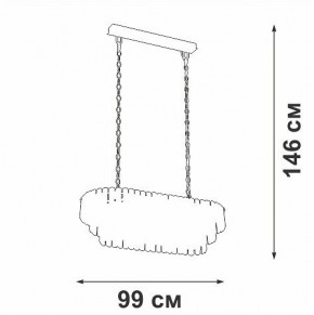 Подвесная люстра Vitaluce V5353 V5353-8/19 в Югорске - yugorsk.mebel24.online | фото 4