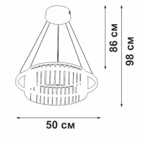 Подвесная люстра Vitaluce V54010 V54010-1/1S в Югорске - yugorsk.mebel24.online | фото 5