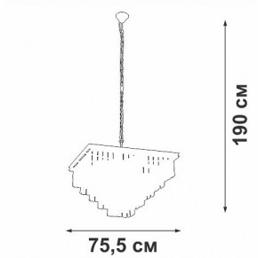 Подвесная люстра Vitaluce V5818 V5818-8/13 в Югорске - yugorsk.mebel24.online | фото 5