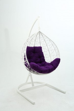 Подвесное кресло Бароло (белый/фиолетовый) в Югорске - yugorsk.mebel24.online | фото