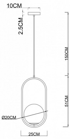 Подвесной светильник Arte Lamp Matisse A7746SP-1AB в Югорске - yugorsk.mebel24.online | фото 3