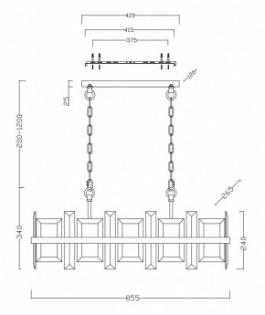 Подвесной светильник Maytoni Cerezo MOD201PL-08N в Югорске - yugorsk.mebel24.online | фото 4