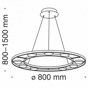 Подвесной светильник Maytoni Fad MOD070PL-L63B3K в Югорске - yugorsk.mebel24.online | фото 12
