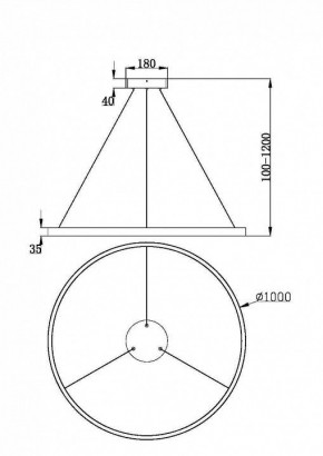 Подвесной светильник Maytoni Rim MOD058PL-L54BK в Югорске - yugorsk.mebel24.online | фото 4