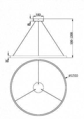 Подвесной светильник Maytoni Rim MOD058PL-L65BK в Югорске - yugorsk.mebel24.online | фото 5