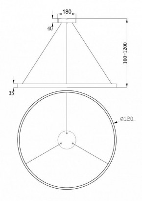 Подвесной светильник Maytoni Rim MOD058PL-L65BS4K в Югорске - yugorsk.mebel24.online | фото 5