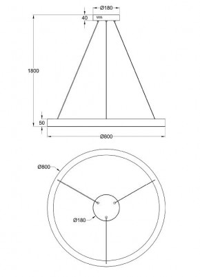 Подвесной светильник Maytoni Saturno MOD415PL-L60BS4K в Югорске - yugorsk.mebel24.online | фото 4