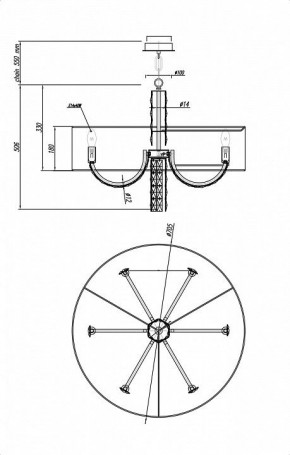Подвесной светильник Maytoni Talento DIA008PL-06CH в Югорске - yugorsk.mebel24.online | фото 6