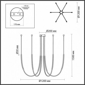 Подвесной светильник Odeon Light Monella 6639/70L в Югорске - yugorsk.mebel24.online | фото 4