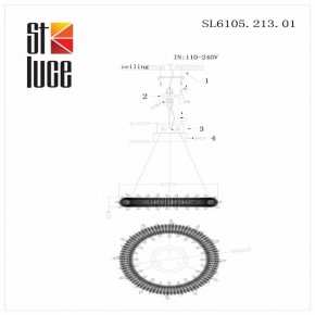 Подвесной светильник ST-Luce Lucchero SL6105.213.01 в Югорске - yugorsk.mebel24.online | фото 6