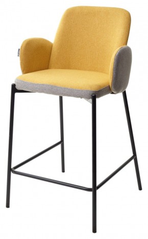 Полубарный стул NYX (H=65cm) VF106 желтый / VF120 серый М-City в Югорске - yugorsk.mebel24.online | фото 1