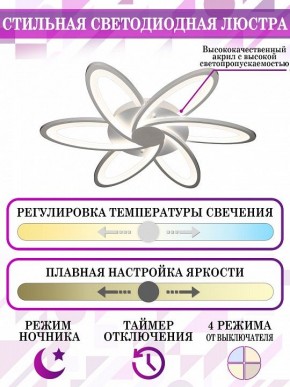 Потолочная люстра Natali Kovaltseva Smart home LED LAMPS 81217 в Югорске - yugorsk.mebel24.online | фото 5