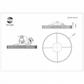 Потолочная люстра ST-Luce Estense SL6203.402.50 в Югорске - yugorsk.mebel24.online | фото 3