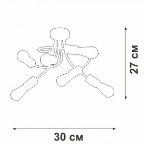 Потолочная люстра Vitaluce V3928 V3928-1/6PL в Югорске - yugorsk.mebel24.online | фото 4