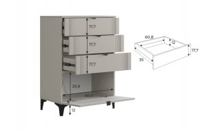 РИЧ Гостиная (модульная) кашемир в Югорске - yugorsk.mebel24.online | фото 6