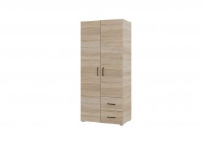 Шкаф 2-х створчатый с ящиками VICTOR (Сонома) в Югорске - yugorsk.mebel24.online | фото