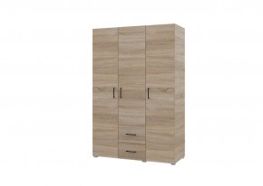 Шкаф 3-х створчатый с ящиками VICTOR (Сонома) в Югорске - yugorsk.mebel24.online | фото