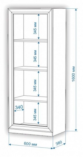 Шкаф для белья Нобиле ВтН-ФГД в Югорске - yugorsk.mebel24.online | фото 2