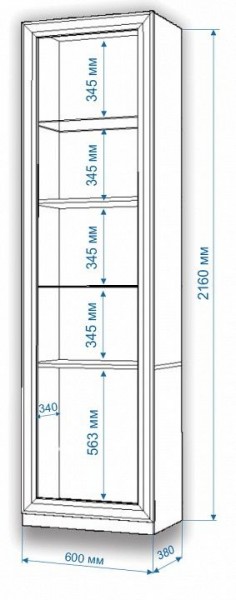 Шкаф для белья Нобиле ВтВ-ФГД-ФГК в Югорске - yugorsk.mebel24.online | фото 3