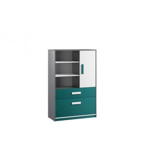 Шкаф книжный Кэнди КШ-2 Океан в Югорске - yugorsk.mebel24.online | фото