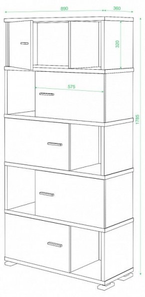 Шкаф комбинированный Домино СБ-30/5 в Югорске - yugorsk.mebel24.online | фото 2