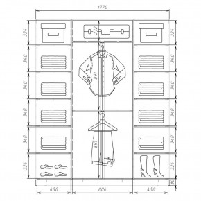 Шкаф-купе ХИТ 22-4-20/2-555 (420) в Югорске - yugorsk.mebel24.online | фото 2
