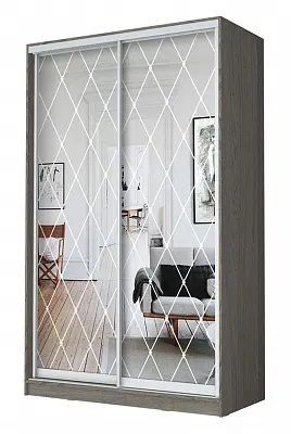 Шкаф-купе ХИТ 24-4-12/2-66 РОМБ БОЛЬШОЙ в Югорске - yugorsk.mebel24.online | фото