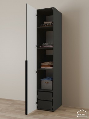 Шкаф Linnea MHR-1-4 2050х400х510 (Графит-М 11.1.25) в Югорске - yugorsk.mebel24.online | фото 5