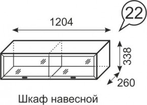 Шкаф навесной Венеция 22 бодега в Югорске - yugorsk.mebel24.online | фото 1