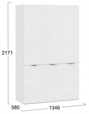 Шкаф платяной Глосс СМ-319.07.431 в Югорске - yugorsk.mebel24.online | фото 4