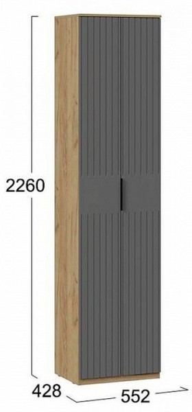 Шкаф платяной Хилтон Исп. 2 в Югорске - yugorsk.mebel24.online | фото 6