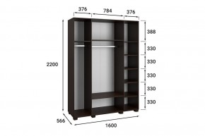 Шкаф платяной Монблан МБ-25К в Югорске - yugorsk.mebel24.online | фото 9