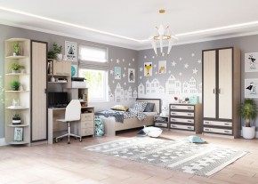 НАОМИ Шкаф 1 створчатый с полками и штангой в Югорске - yugorsk.mebel24.online | фото 2