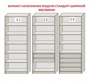 Шкаф распашной серия «ЗЕВС» (PL3/С1/PL2) в Югорске - yugorsk.mebel24.online | фото 6