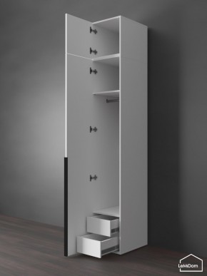 Шкаф с антресолью Linnea MHR-1A-3 2450х400х510 (Белый-М 11.1.2) в Югорске - yugorsk.mebel24.online | фото 6