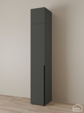 Шкаф с антресолью Linnea MHR-1A-4 2450х400х510 (Графит-М 11.1.25) в Югорске - yugorsk.mebel24.online | фото 1
