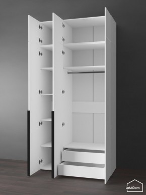 Шкаф с антресолью Linnea MHR-3A-2 2450х1200х510 (Белый-М 11.1.2) в Югорске - yugorsk.mebel24.online | фото 5