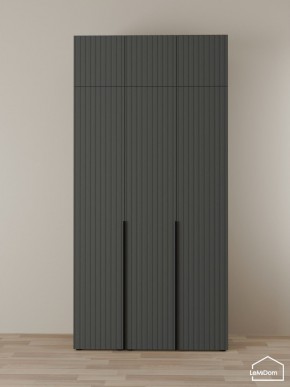 Шкаф с антресолью Linnea MHR-3A-2 2450х1200х510 (Графит-М 11.1.25) в Югорске - yugorsk.mebel24.online | фото 1