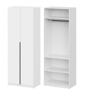 Шкаф ШК-5 + 2 полки (800) Белый текстурный в Югорске - yugorsk.mebel24.online | фото