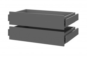 Шкаф ШК-5 + 4 полки + ящики (800) Графит в Югорске - yugorsk.mebel24.online | фото 2