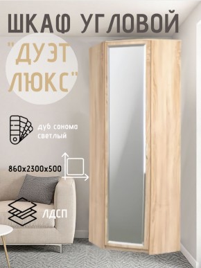 Шкаф угловой Дуэт Люкс с зеркалом в Югорске - yugorsk.mebel24.online | фото