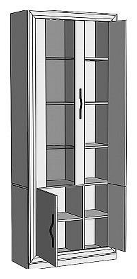 Шкаф-витрина Нобиле ШВтВ-ФСД-ФГК в Югорске - yugorsk.mebel24.online | фото 2