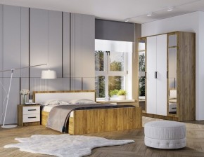 Спальный гарнитур Евро (модульный) Крафт/Белый в Югорске - yugorsk.mebel24.online | фото 8