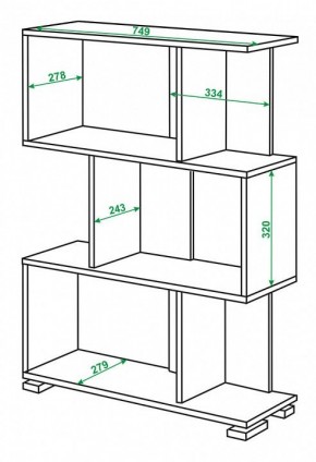 Стеллаж Домино нельсон СЛ-5-3 в Югорске - yugorsk.mebel24.online | фото 2