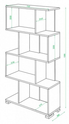 Стеллаж Домино нельсон СЛ-5-4 в Югорске - yugorsk.mebel24.online | фото 2