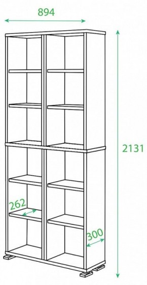 Стеллаж Домино ПУ-30-1 в Югорске - yugorsk.mebel24.online | фото 2