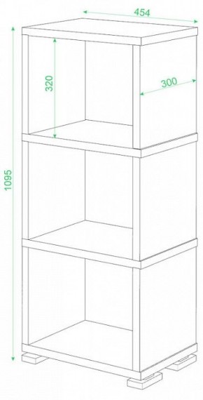 Стеллаж-колонка Домино Лайт СБ-15/3 в Югорске - yugorsk.mebel24.online | фото 2