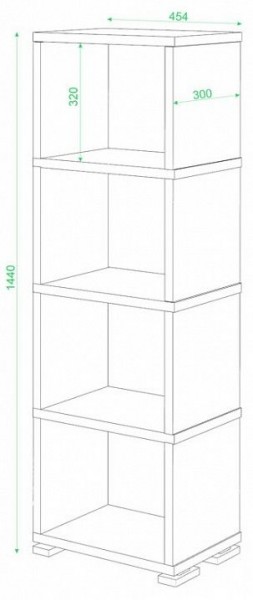 Стеллаж-колонка Домино СБ-15/4 в Югорске - yugorsk.mebel24.online | фото 2