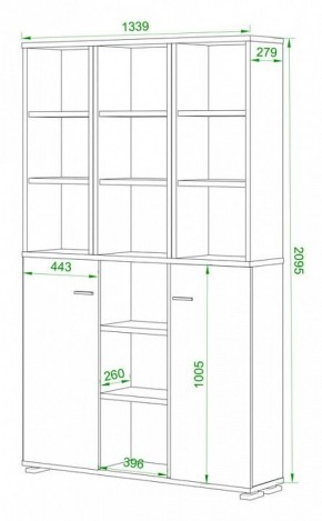 Стеллаж комбинированный Домино ПУ-40-6 в Югорске - yugorsk.mebel24.online | фото 2